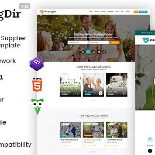 WeddingDir – Directory & Listing HTML Template